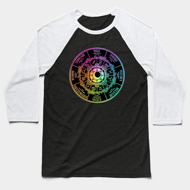 Wheel of the Year Baseball T-Shirt by OccultOmaStore